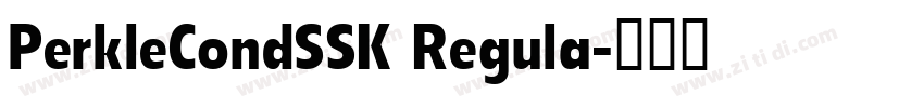PerkleCondSSK Regula字体转换